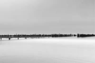 Lijn aan de horizon, de foto