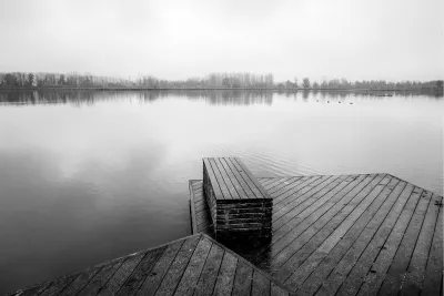 Stilte aan het water, de foto
