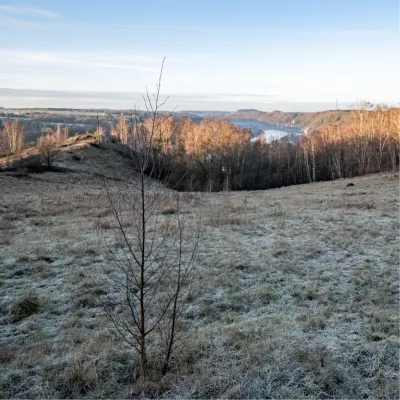 Uitzicht over de vallei, de foto