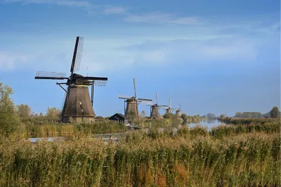 De molens van Kinderdijk, de foto