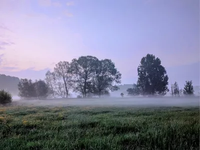 Momenten voor de zonsopgang, de foto