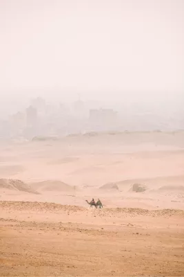 Zee van zand, de foto