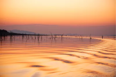 Zonsondergang der Schimmen, de foto
