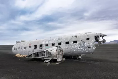 Crashed airplane, de foto