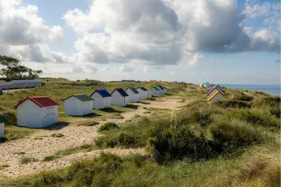 Strandhuisjes, de foto