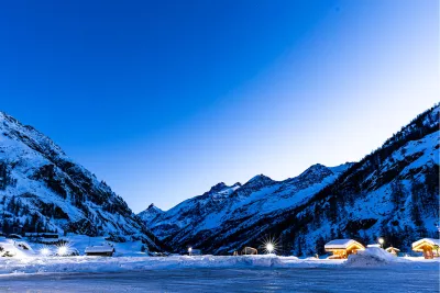 Kerst in de Alpen, de foto
