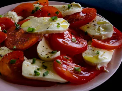Salade Caprese, de foto